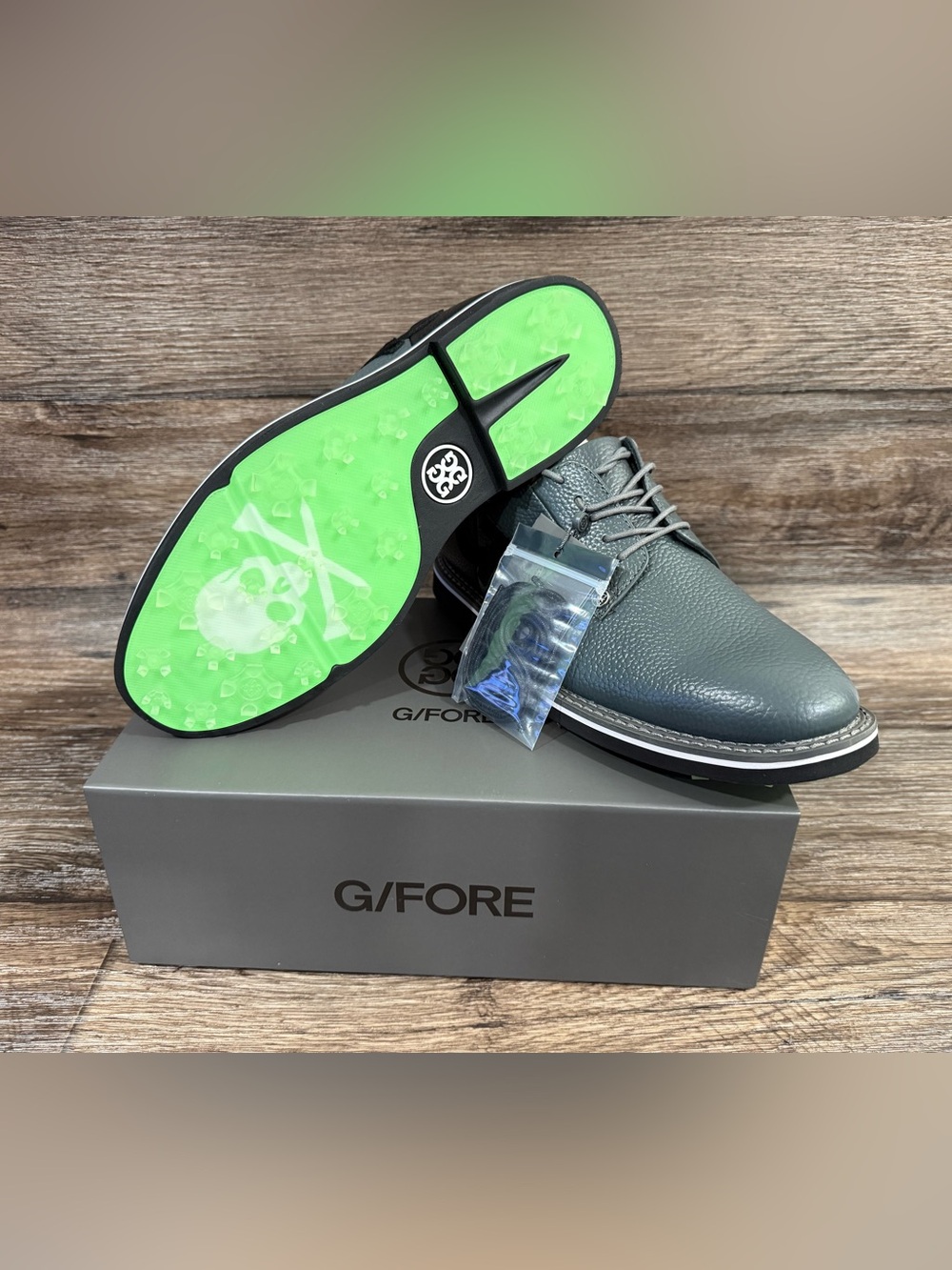 Brand NEW W BOX MEN Gfore Quarter G Gallivanter Golf Shoes CHARCOAL - Size 9.5